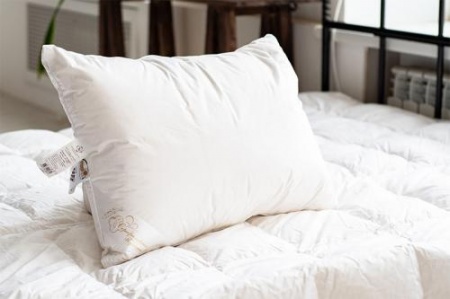 ПУХОВАЯ ПОДУШКА, СРЕДНЯЯ, «ОРХИДЕЯ», 50X68 СМ