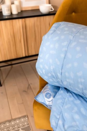 ОБЛЕГЧЕННОЕ ПУХОВОЕ ОДЕЯЛО «ДУЭТ», 150Х200 СМ. 720Г