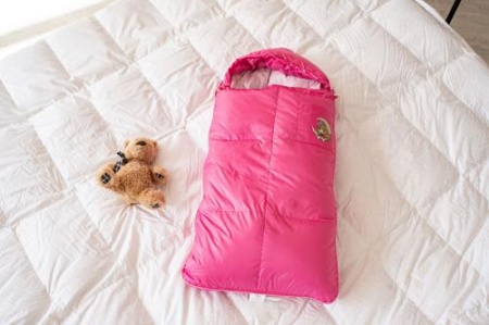 ПУХОВЫЙ КОНВЕРТ-ОДЕЯЛО ДЛЯ НОВОРОЖДЕННОГО «СЕРЫЙ ГУСЕНОК», 90X42 СМ