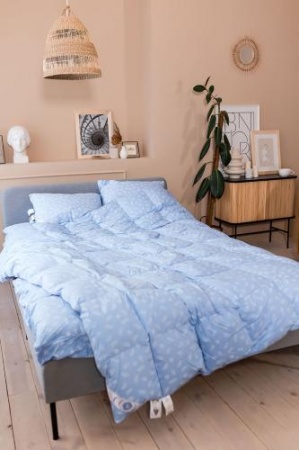 ОБЛЕГЧЕННОЕ ПУХОВОЕ ОДЕЯЛО «ДУЭТ», 150Х200 СМ