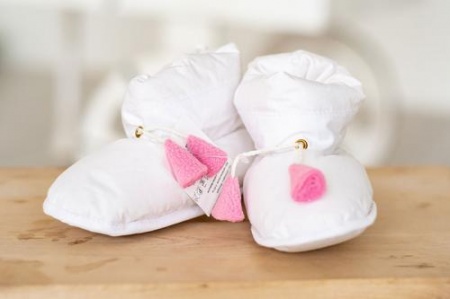 ПУХОВЫЕ ПИНЕТКИ «БЕЛЫЙ ГУСЕНОК»