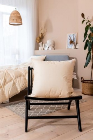 ПУХОВАЯ ПОДУШКА, УПРУГАЯ, «ПРИДАНОЕ», 68X68 СМ