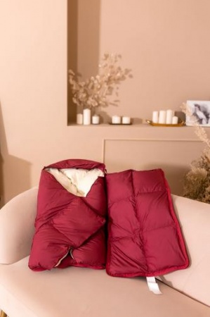 ПУХОВЫЙ КОНВЕРТ-ОДЕЯЛО ДЛЯ НОВОРОЖДЕННОГО «СЕРЫЙ ГУСЕНОК», 90X42 СМ. 225 ГР